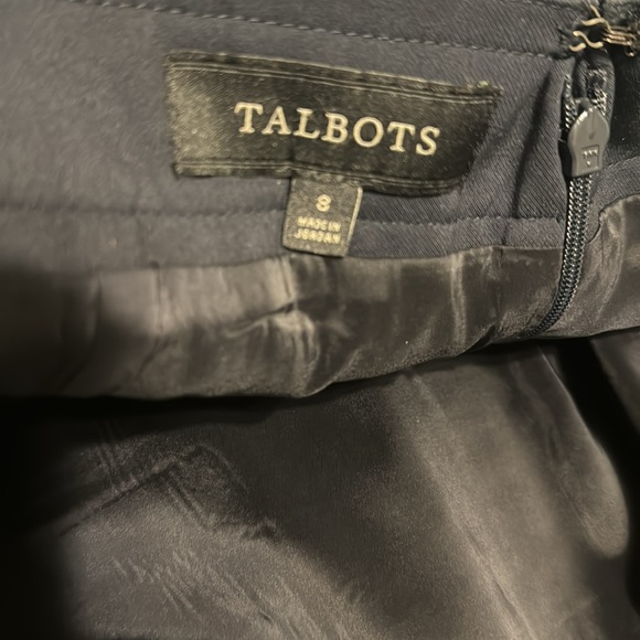 Talbots Lined Skirt Size‎ 8 Navy Business Casual - Picture 3 of 4